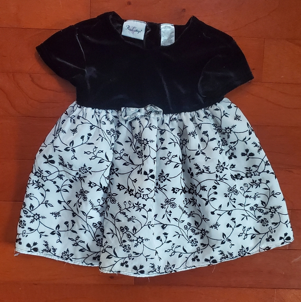 Rose Cottage Formal Floral Dress Size 24mo.